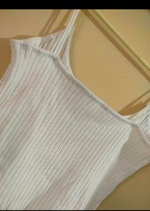White Full Sleeve + Crop Top