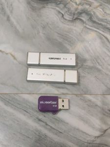 Lot of 3 USB Flash Drives - 8GB