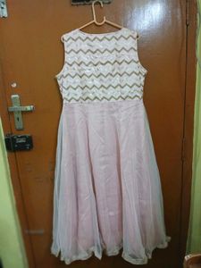 Ethnic Pink Chevron Dress