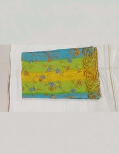 Elegant Floral Print Saree