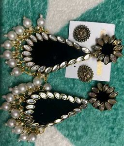 3 Pair Fabric Earrings Combo