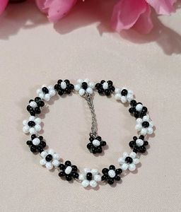 &#34; Beaded Flower Bracelet - Handmade With Love &#34;