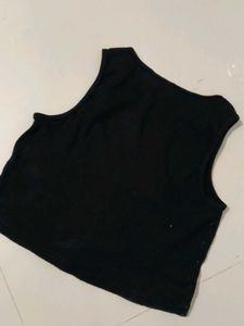 Black LA Crop Top