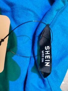 Blue Fitted Long Sleeve Top