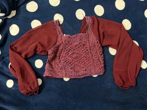 Crochet Detail Top