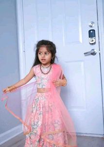 Beautiful Printed Lengha For Girl 4-5 Years