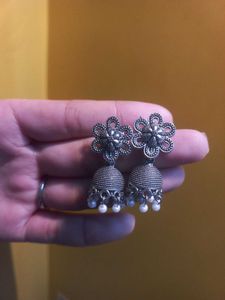 Silver Jhumkas Combo!