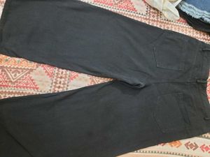wide leg black jeans