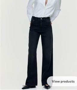 Black denim straight fit jeans