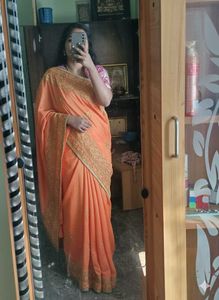 Elegant Embroidered Saree