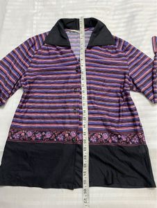 Vintage Striped Blouse Bust 34 To 38