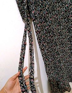 Combo Of Long Pleated Gown &amp; Floral Western Dress