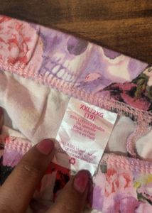 Floral Skull Print Leggings