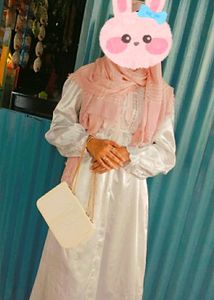 Abaya/Gown Embroided Sleeves Without Scarf