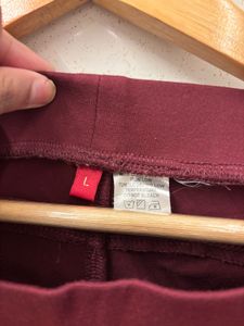 Maroon Casual Pants