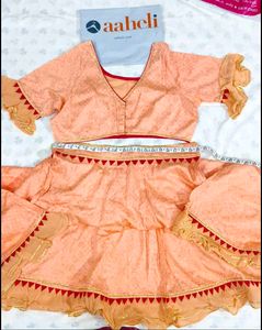 Aaheli Darshikha Peach Lehenga Coverup XXL