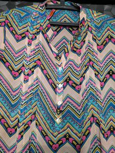 Colorful Chevron Dress