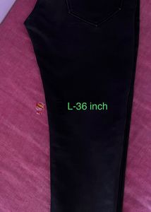 Pure Black Customised Jeans Pant