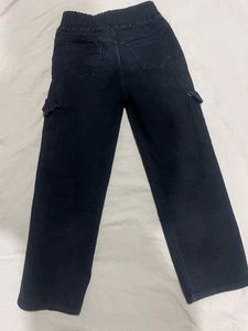 Black Cargo Jeans