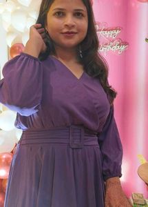 Purple Wrap Dress