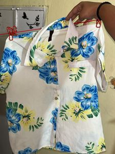 Floral Button-Down Top