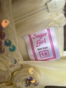 Sequinned Shimmery Lemon Dress Got Babygirl