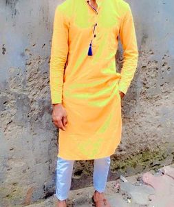 Yellow Kurta Pajama Set