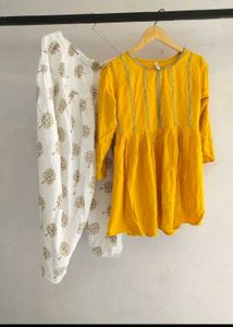Short Kurti With Dhoti Set