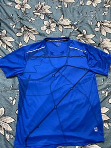 WROGN ACTIVE Men Blue Abstract Printed Slim FitSpo