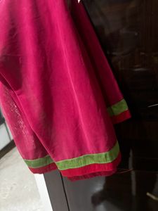 Cherry Colour Dupatta