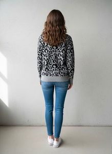 Leopard Print Pullover Sweater