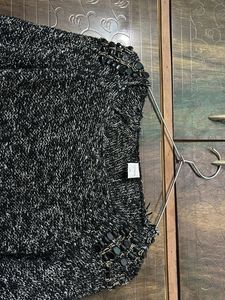 Black Embellished Knit Sweater