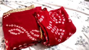 Cotton Bandhani Dupatta Combo