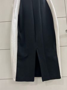 Zara Bodycon Midi Dress With Slit, Length - 40.5in