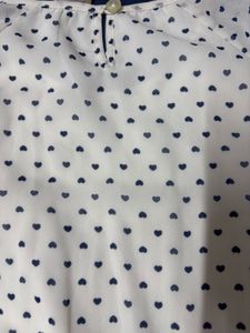 Heart Print knee length dress