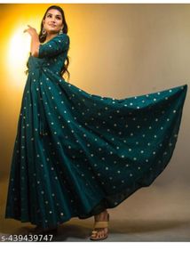 Elegant Green Ethnic Gown