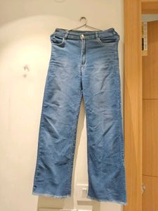 Wide Leg Denim Jeans