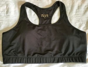 Padded Black Sports Bra