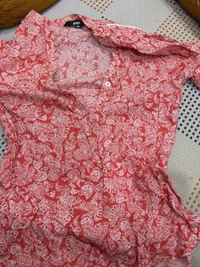 Red Paisley Top