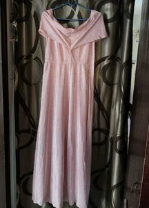 Pink Striped Maxi Dress