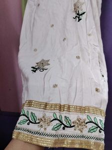 Pakistani White 3pcs Suit