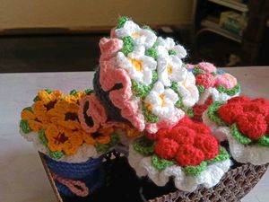 Crochet Rose Bouquet 💐(250 Each)