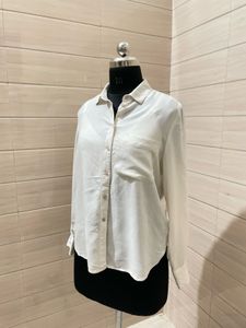 Oversized Imported Button-Down Shirt