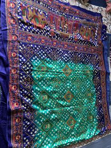 Pure Silk Saree with Bandhani & Elephant Motifs