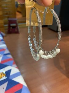 Hoop Earrings with Beads