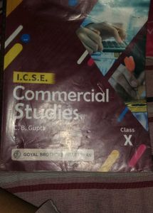 Class 10th ICSE Commercial Studies