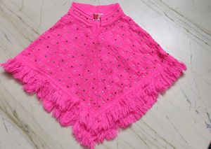 Girls Woollen Poncho