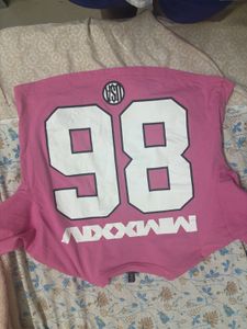Pink Harlem cropped T-Shirt