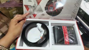 Calvin Klein Belt & Wallet Gift Set