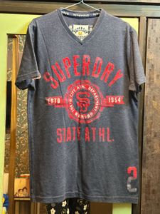 Superdry Grey Graphic Tee – Tokyo Athl. Dept. Edit